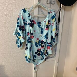 Lane Bryant colorful top shirt blouse